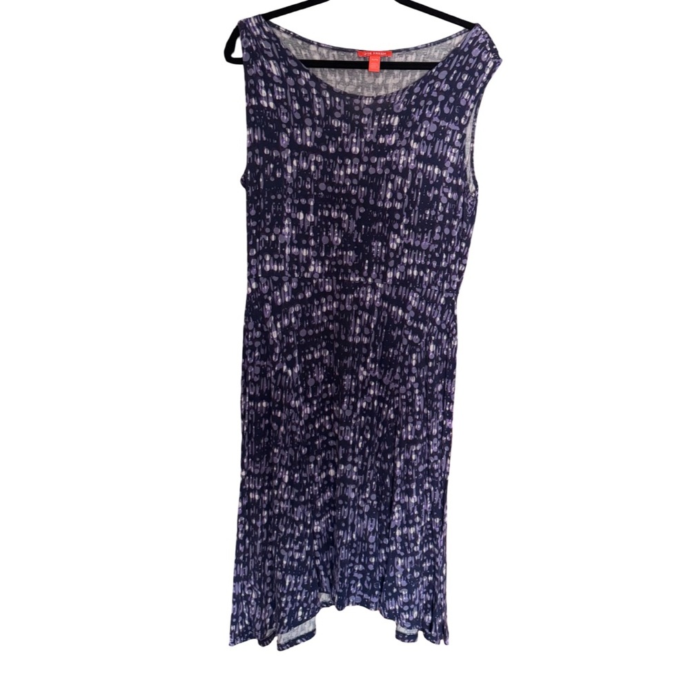 Purple & Navy Joe Fresh Sleeveless Dress - XLG